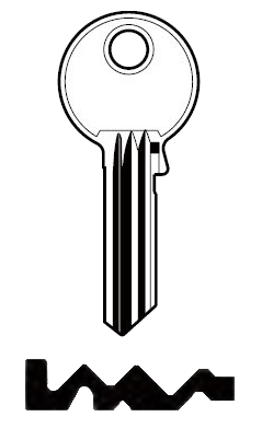 Afbeelding van Silca Cilindersleutel brass GE72R