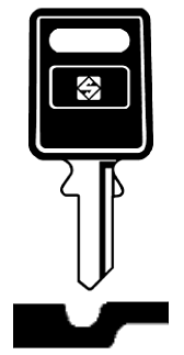 Afbeelding van Silca Autosleutel plastic kop brass HW1P