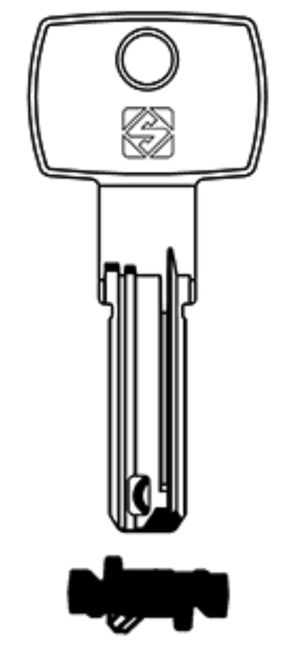 Afbeelding van Silca Boringsleutel brass DM175