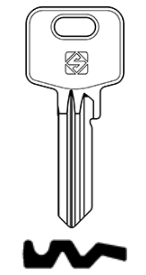 Afbeelding van Silca Boringsleutel brass MC37R