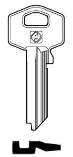 Afbeelding van Silca Cilindersleutel staal TE17