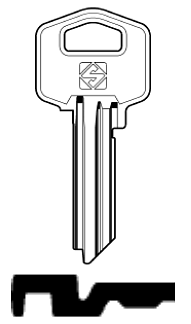 Afbeelding van Silca Cilindersleutel staal TE6