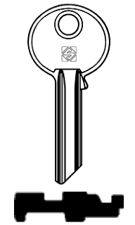 Afbeelding van Silca Cilindersleutel staal TO16