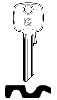 Afbeelding van Silca Cilindersleutel staal TO125X