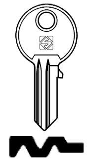 Afbeelding van Silca Cilindersleutel staal TO24