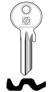 Afbeelding van Silca Cilindersleutel staal TO30R