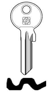 Afbeelding van Silca Cilindersleutel staal TO30RX