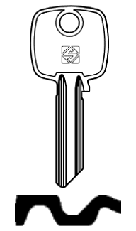 Afbeelding van Silca Cilindersleutel staal TO35