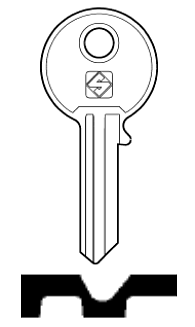 Afbeelding van Silca Cilindersleutel staal TO44