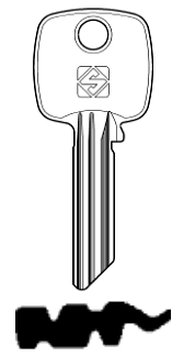 Afbeelding van Silca Cilindersleutel brass TO50RX15