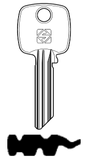 Afbeelding van Silca Cilindersleutel brass TO50RX3