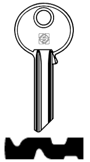 Afbeelding van Silca Cilindersleutel staal TO5