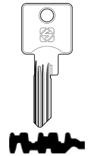 Afbeelding van Silca Cilindersleutel staal TO52