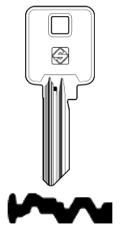 Afbeelding van Silca Cilindersleutel nikkel BK10-04