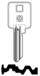 Afbeelding van Silca Cilindersleutel nikkel BK10-06