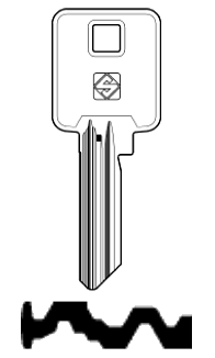 Afbeelding van Silca Cilindersleutel nikkel BK10-09