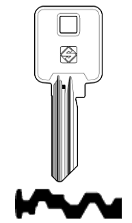 Afbeelding van Silca Cilindersleutel nikkel BK10-14