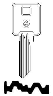 Afbeelding van Silca Cilindersleutel nikkel BK10-16