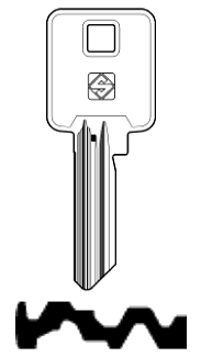 Afbeelding van Silca Cilindersleutel nikkel BK10-22