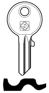 Afbeelding van Silca Cilindersleutel staal BK11R