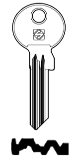 Afbeelding van Silca Cilindersleutel staal BK27