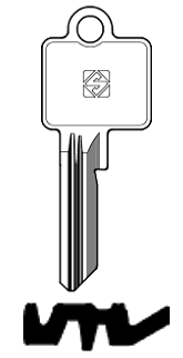 Afbeelding van Silca Cilindersleutel staal BK28