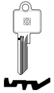 Afbeelding van Silca Cilindersleutel staal BK60