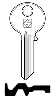 Afbeelding van Silca Cilindersleutel staal BK7R-1