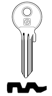 Afbeelding van Silca Cilindersleutel staal KLE6X