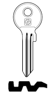 Afbeelding van Silca Cilindersleutel staal KLE6RX