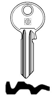 Afbeelding van Silca Cilindersleutel staal RU11R