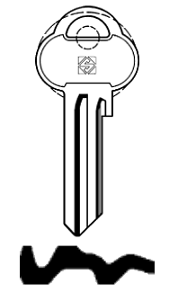 Afbeelding van Silca Cilindersleutel staal RU15R