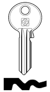 Afbeelding van Silca Cilindersleutel staal RU16