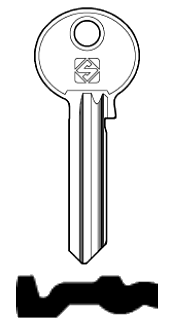 Afbeelding van Silca Cilindersleutel staal RU29R