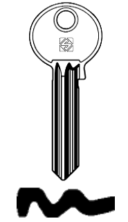 Afbeelding van Silca Cilindersleutel staal RU6