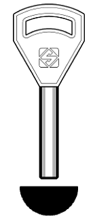 Afbeelding van Silca Cilindersleutel brass AY11