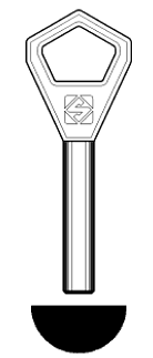 Afbeelding van Silca Cilindersleutel nikkel AY16