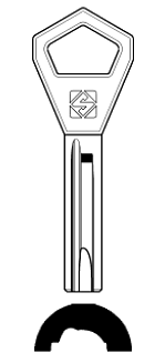 Afbeelding van Silca Cilindersleutel nikkel AY18