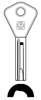 Afbeelding van Silca Cilindersleutel nikkel AY25