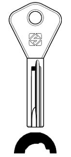 Afbeelding van Silca Cilindersleutel nikkel AY27