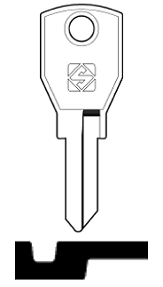 Afbeelding van Silca Cilindersleutel staal AGA1
