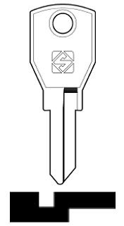 Afbeelding van Silca Cilindersleutel staal AGA2