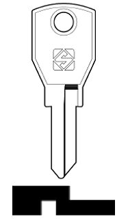 Afbeelding van Silca Cilindersleutel staal AGA2R