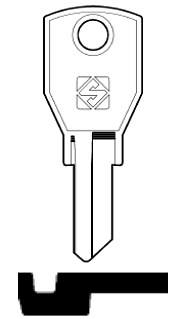 Afbeelding van Silca Cilindersleutel staal AGA3