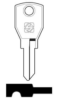 Afbeelding van Silca Cilindersleutel staal AGA5