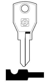 Afbeelding van Silca Cilindersleutel staal AGA5R