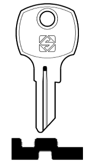 Afbeelding van Silca Cilindersleutel staal AGE1R