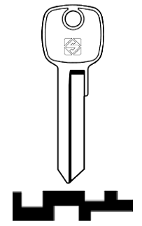 Afbeelding van Silca Cilindersleutel staal AGE5R