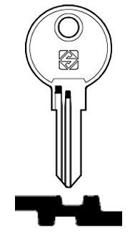 Afbeelding van Silca Cilindersleutel staal ARG1R