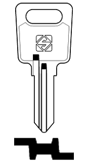 Afbeelding van Silca Cilindersleutel staal APA1R